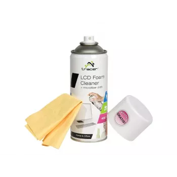 Limpiador en espuma para LCD 400 ml + paño de microfibra