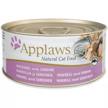 APPLAWS caballa con sardina en caldo - alimento húmedo para gatos - 70g