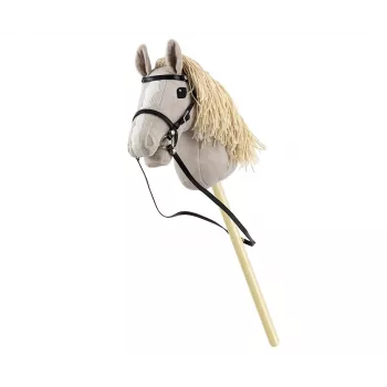 Caballo de palo de peluche Milly Mally 6626 Gris claro – peluche milly mally, caballo de palo para montar