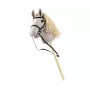 Caballo de palo de peluche Milly Mally 6626 Gris claro – peluche milly mally, caballo de palo para montar