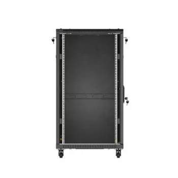 Armario rack LANBERG FF01-6222-12B 22U 600x1200 mm negro con puertas frontal y trasera de cristal