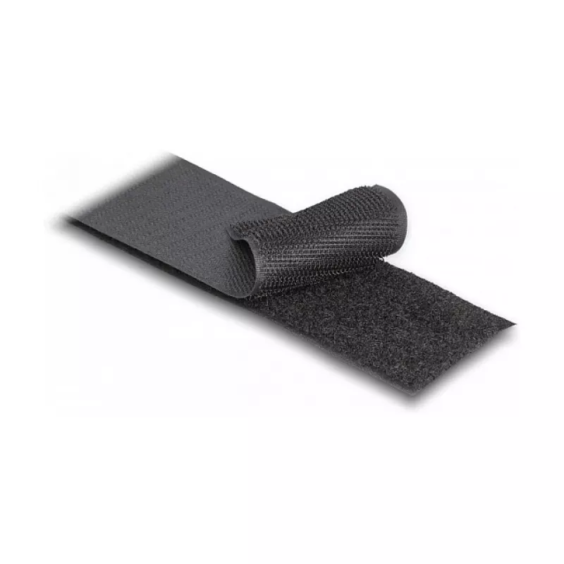 DeLOCK cinta de velcro Heavy-Duty 15 m x 50 mm negro