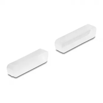 DeLOCK Tapa antipolvo para D-Sub 25 conector macho, 2 uds., transparente