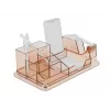 Organizador de escritorio DeLOCK 18341 transparente marrón plástico 145x250x85mm