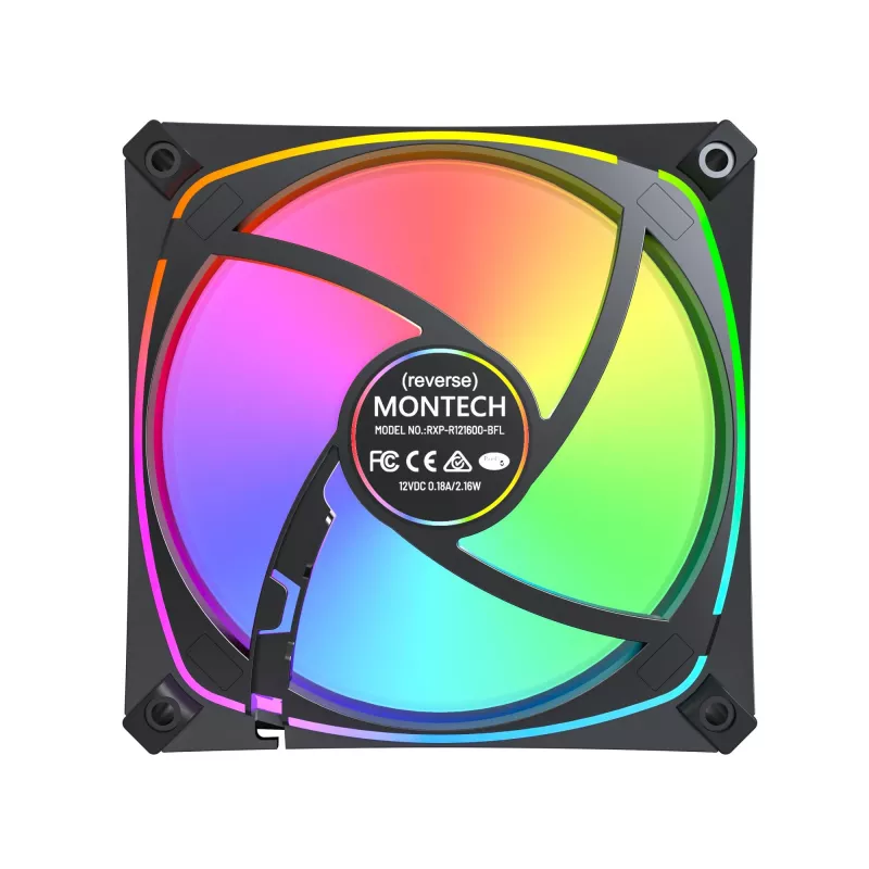 MONTECH RX120 PRO negro ventilador para caja 120mm ARGB