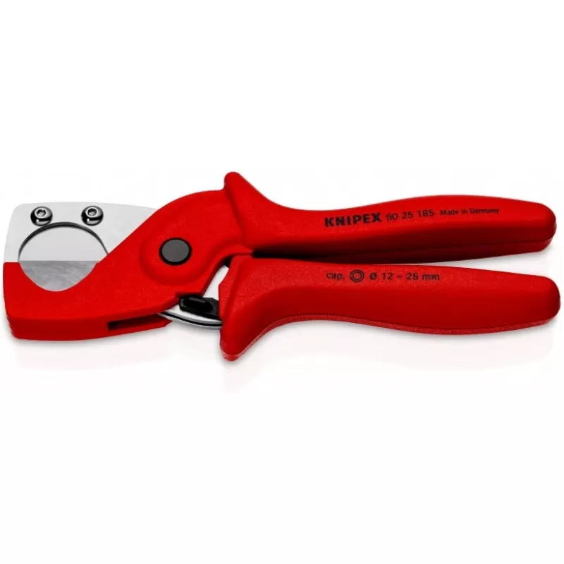 Knipex 90 25 185 - Cortatubos - Acero inoxidable - Plástico - Rojo - 1,2 cm - 18,5 cm (90 25 185)