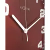 NeXtime Reloj 3053ro Dash Red, Ø35 cm, pared, rojo/plateado