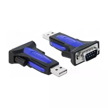 Cable serie DeLOCK 66280 USB Type-A DB-9 0,8 m negro