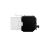 Módulo Keystone LogiLink NK4066 plano negro blanco RJ-45