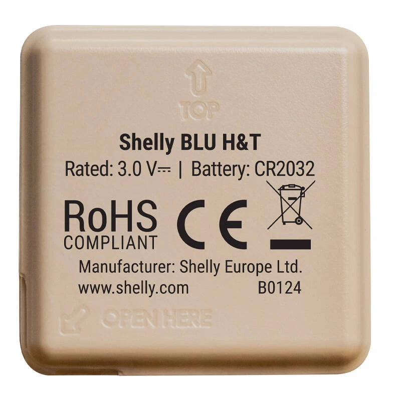 Sensor de temperatura y humedad Shelly BLU H&T (Mocha)