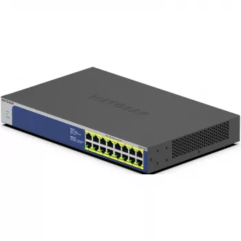 NETGEAR GS516PP Unmanaged Gigabit Ethernet (10/100/1000) Power over Ethernet (PoE) Azul, Gris