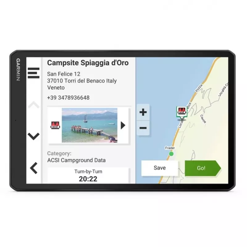 Garmin Camper 1095 MT-D EU navegador para autocaravanas, pantalla táctil 10,1" TFT 1280 x 800, 32 GB, microSD, mapas de Europa, 554 g, negro (010-02749-10)