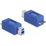 DeLOCK 67215 adaptador de cable USB Type-B USB Micro-B azul