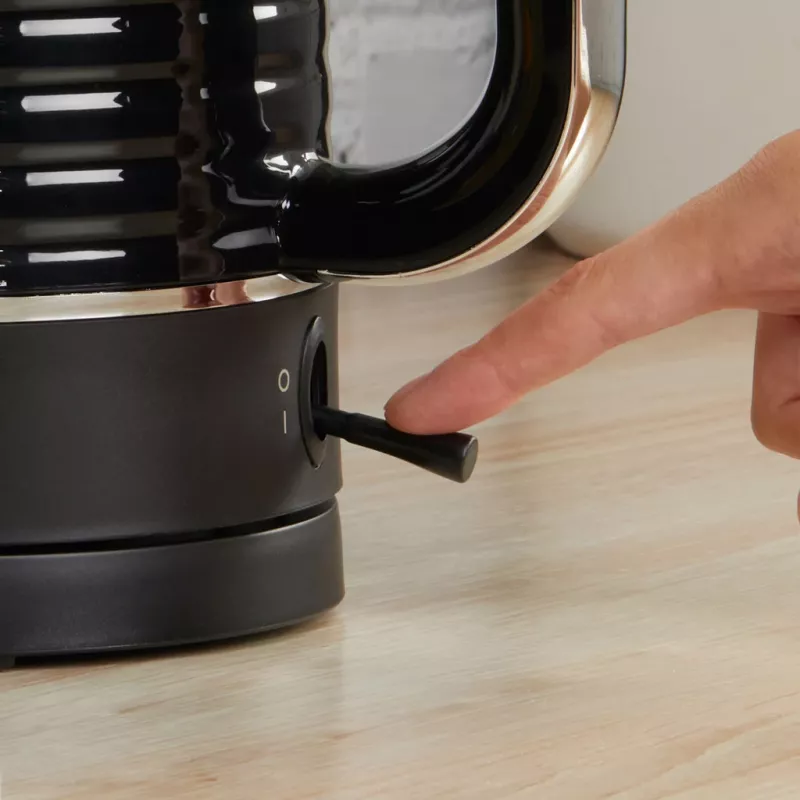 Hervidor eléctrico Petra 1,7 l 3 kW Negro