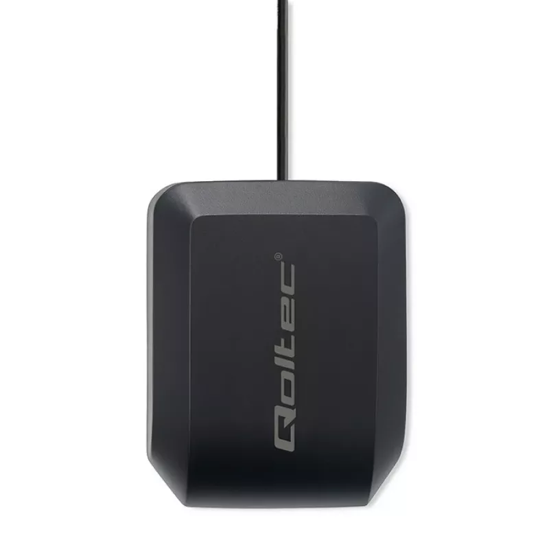 Antena GPS GLONASS QOLTEC 57054 con base magnética, ganancia de 28 dB