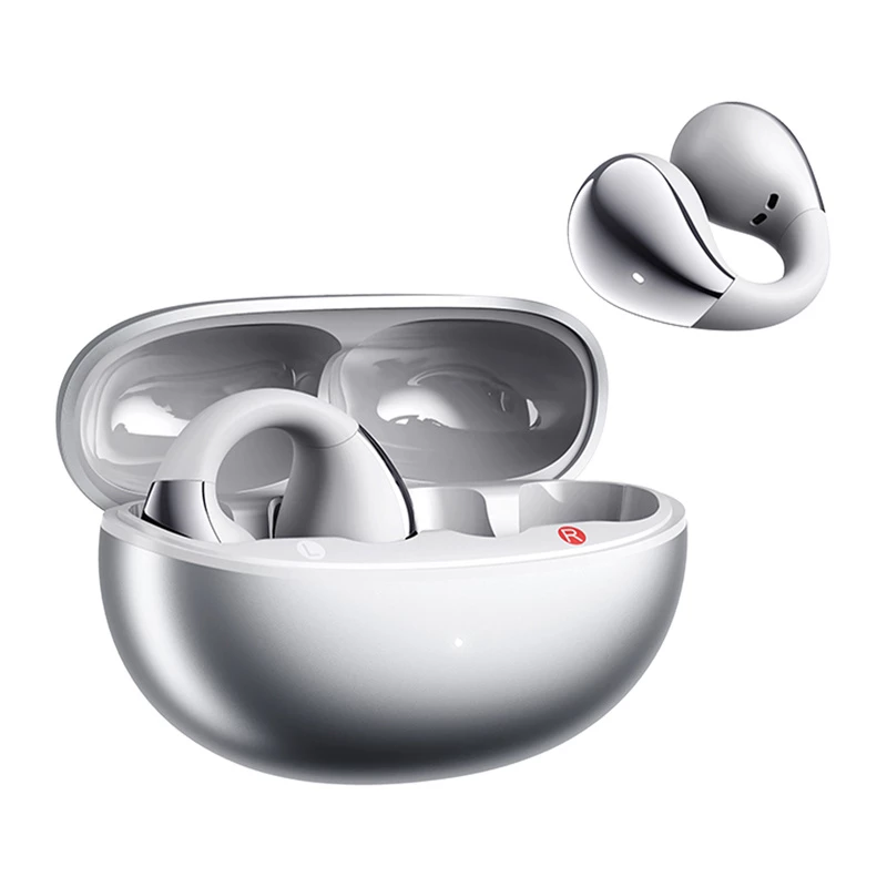 Auriculares inalámbricos de gancho QCY Crossky Clip C30S, plata