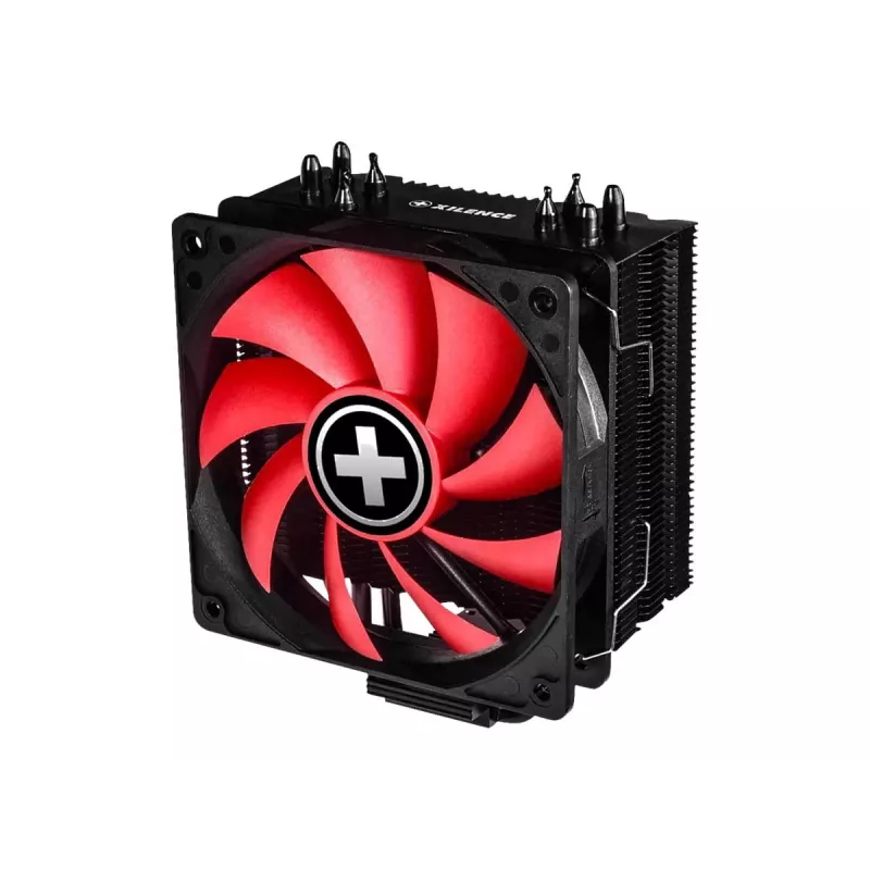 Xilence M704 disipador de CPU 12 cm negro, rojo
