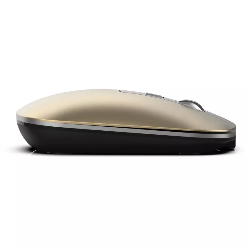 Inca IWM-531RS ratón inalámbrico y Bluetooth, 1600 DPI, recargable, silencioso, Space Metallic