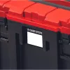 Einhell 4540021 E-Case M maletín de sistema, caja de herramientas, polipropileno, capacidad de carga de 90 kg, negro/rojo