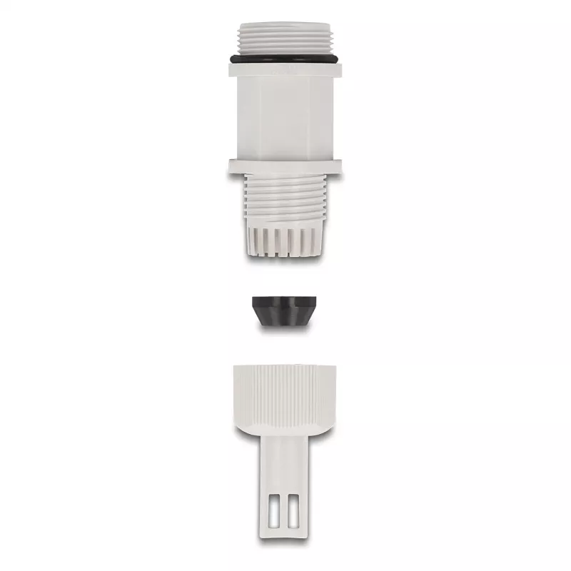 Prensaestopas M28 DELOCK, plástico, gris, con sujeción para brida, 1 ud.