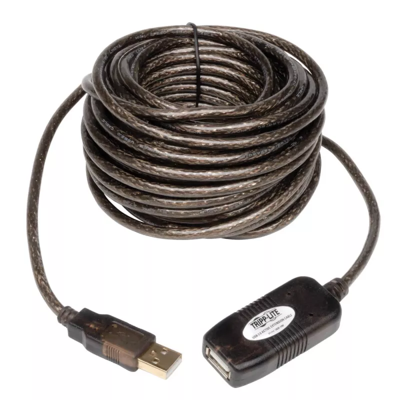 Tripp Eaton Tripp Lite Serie 10M cable repetidor alargador activo USB 2.0 Hi-Speed USB-A M/H 33' 33ft 10 metros - cable alargador USB - USB (M)