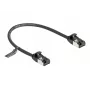 Cable de red DeLOCK cable RJ45 conector macho a conector macho Cat.8.1 0,25 m negro
