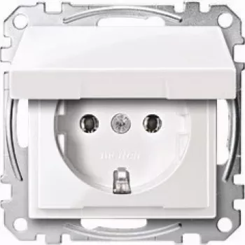 Toma de corriente Merten MEG2311-0325 CEE 7/3 blanco, termoplástico, 250 V 16 A