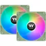 Ventilador THERMALTAKE CT120 120 mm ARGB Sync verde claro, pack de 2