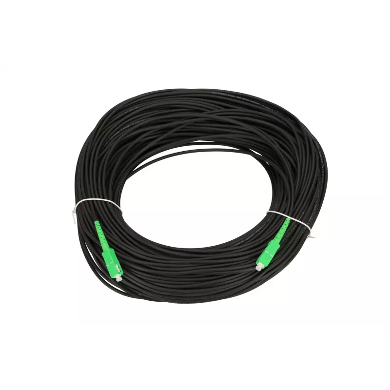Latiguillo Extralink SC/APC-SC/APC Round Drop monomodo simplex G.657A2 120m