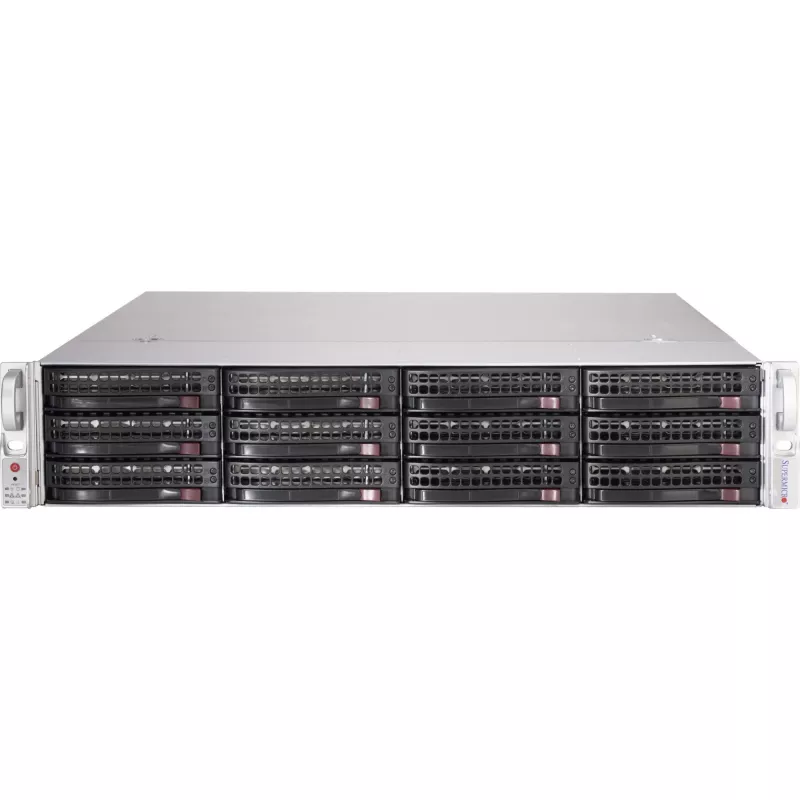 Super Micro Supermicro SC826 BE1C-R609JBOD Array de discos duros 12 bahías (SATA-600 SAS-3) Rack 2U (CSE-8