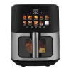 Freidora sin aceite N'oveen AF770 X-LINE negra, plateada