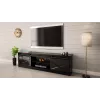 Mueble RTV GRANERO 200x56.7x35 negro/negro brillante