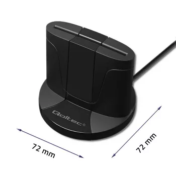 Lector de tarjetas inteligentes Qoltec 50632 USB 2.0 negro cable de 1m