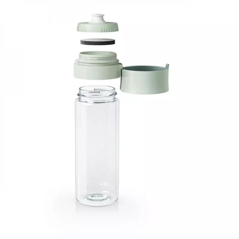 Botella filtrante BRITA Vital verde pastel 600 ml con 5 discos filtrantes MicroDisc (BRITA 1059295)