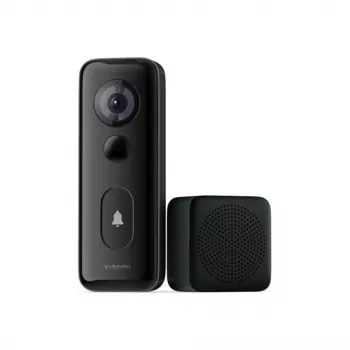Xiaomi de pared 3S negro IP65 audio bidireccional cableado e inalámbrico Wi‑Fi 2.4 GHz batería/DC 5V