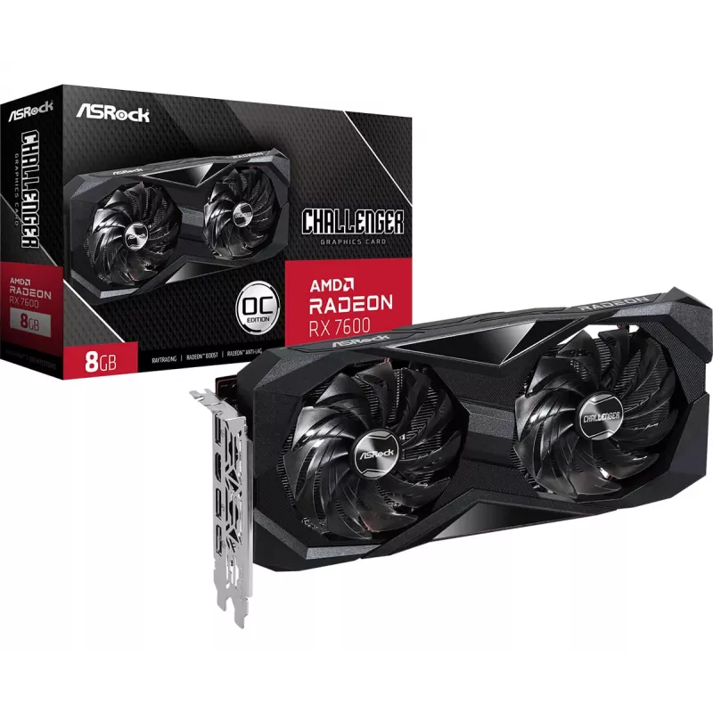 ASRock Radeon RX 7600 Challenger 8GB GDDR6 Tarjeta gráfica