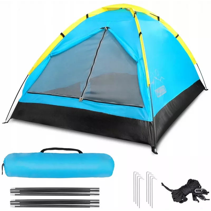 Tienda de campaña PROMIS NT60 iglú de camping para 2 personas impermeable con mosquitera