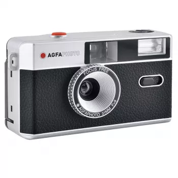 AgfaPhoto 603000 Cámara de película Cámara compacta 35 mm Negro – Plata (603000)