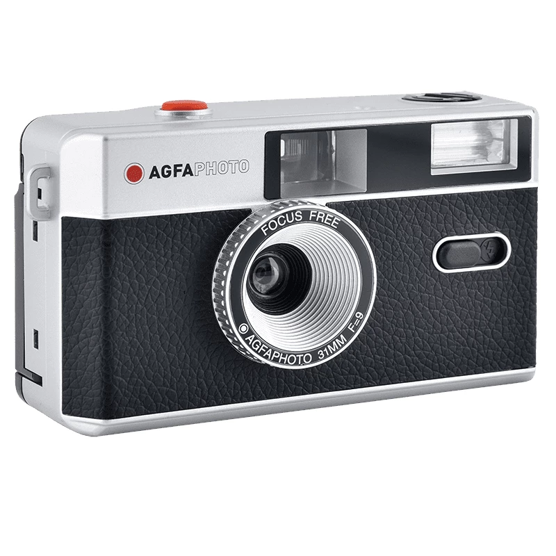 AgfaPhoto 603000 Cámara de película Cámara compacta 35 mm Negro – Plata (603000)