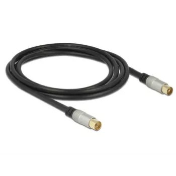 Cable coaxial RG-6/U DeLOCK 88946 2 m IEC Negro