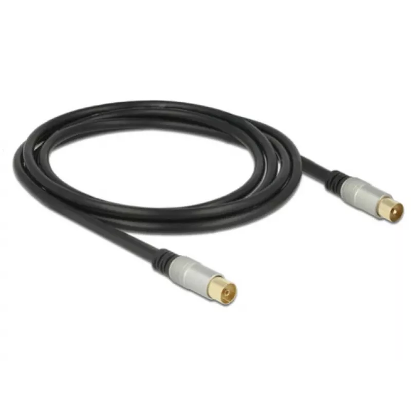 Cable coaxial RG-6/U DeLOCK 88946 2 m IEC Negro