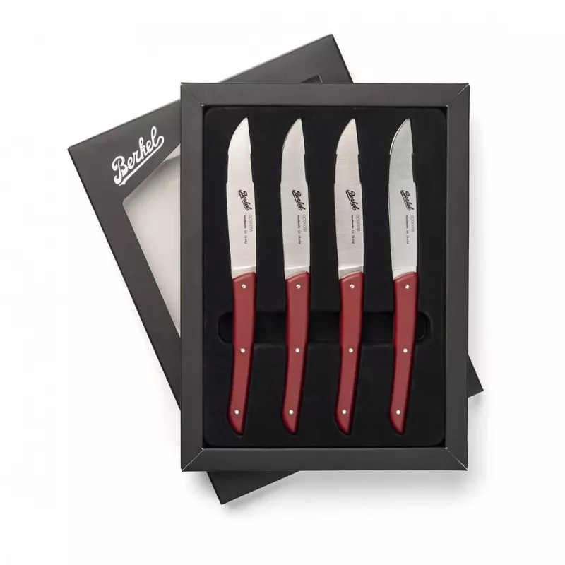 Berkel Set de cuchillos de carne 4 piezas Color Rojo