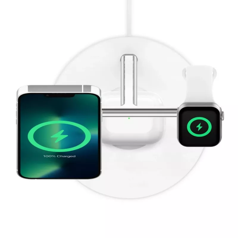Belkin WIZ017vfWH Auriculares Carga rápida inalámbrica Interior AC Blanco
