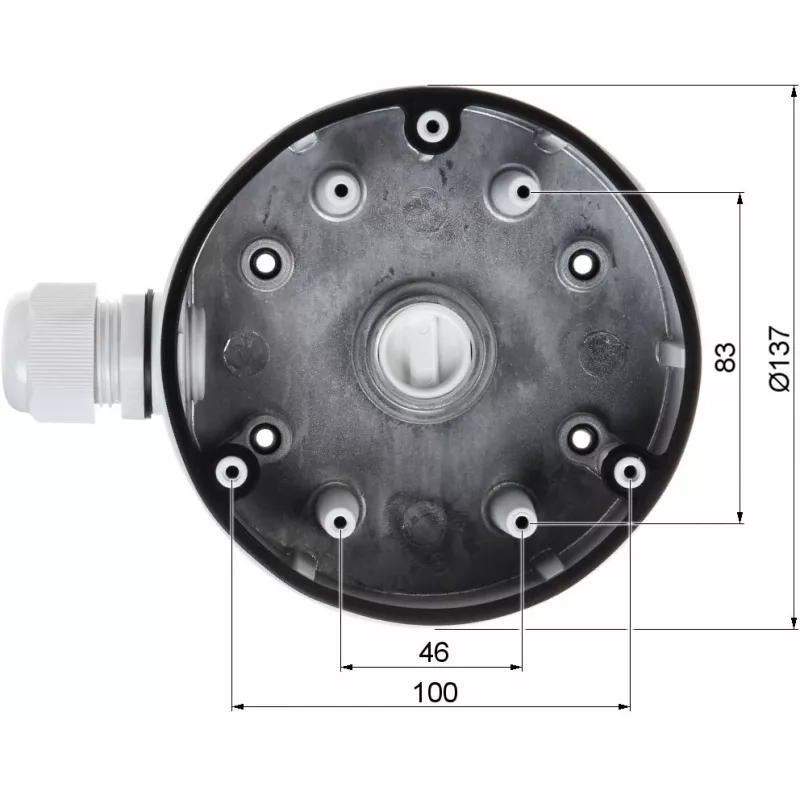 Hikvision DS-1280ZJ-DM21 Carcasa y soporte