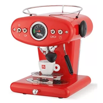 Cafetera espresso Illy X1 manual — depósito de agua de 1 L, 1200 W, cápsulas y café molido, 1 salida