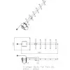 Antena direccional Yagi ALLNET ANT-868-10dbi-Yagi 868 MHz, 10 dBi, conector hembra N