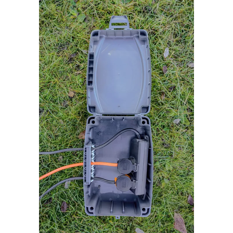 Caja eléctrica Brennenstuhl 1160530 gris ancho 230 mm fondo 340 mm alto 1250 mm