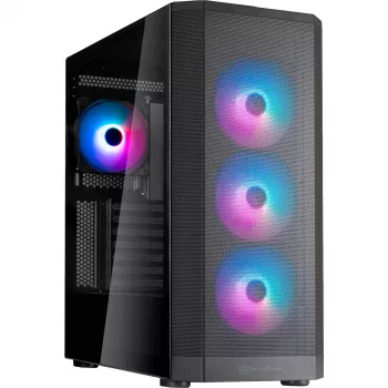 SilverStone FARA 514X negro cristal templado (SST-FA514X-BG)