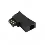 Hama TAE N/F - US 6p6c TAE-F M F Jack 6p6c negro