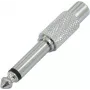 Adaptador OMNITRONIC RCA (hembra)/jack (macho) metálico 10x (3022615M)